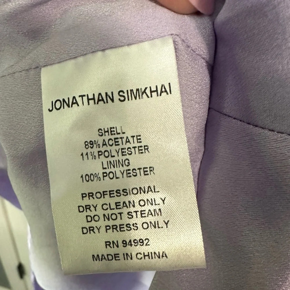 Jonathan Simkhai Puff Sleeve Mini Dress. Size Small. - Picture 7 of 7